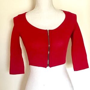 Charlotte Russe Red Crop Top Size Small